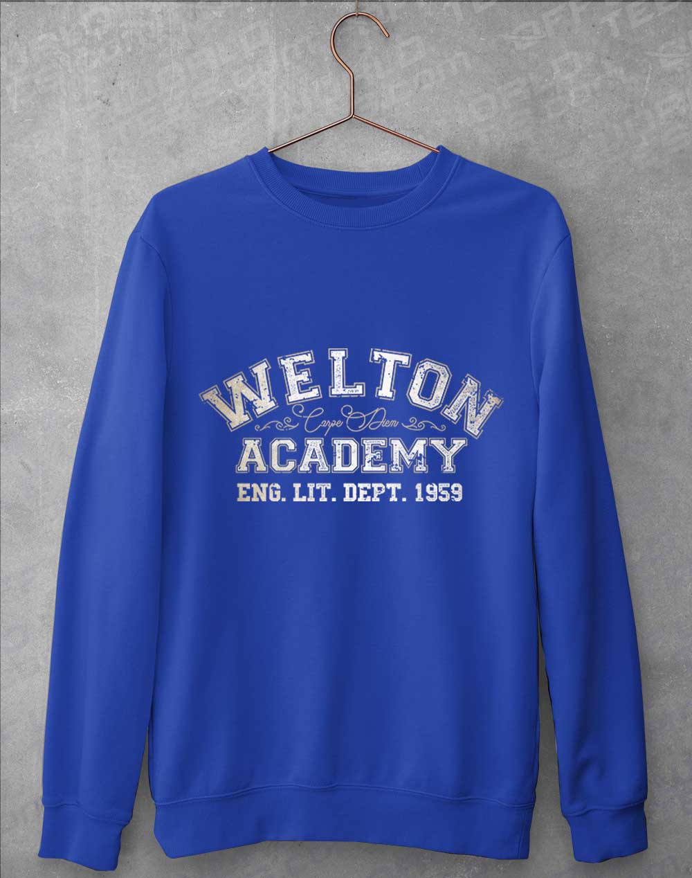 Royal Blue - Welton Academy Eng Lit Varsity 1959 Sweatshirt