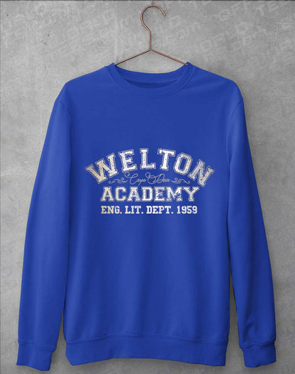 Royal Blue - Welton Academy Eng Lit Varsity 1959 Sweatshirt