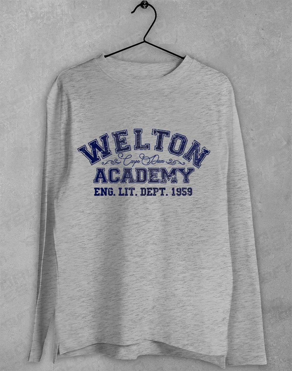 Sport Grey - Welton Academy Eng Lit Varsity 1959 Long Sleeve T-Shirt