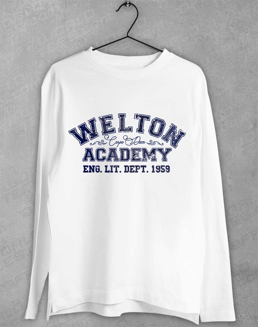 White - Welton Academy Eng Lit Varsity 1959 Long Sleeve T-Shirt