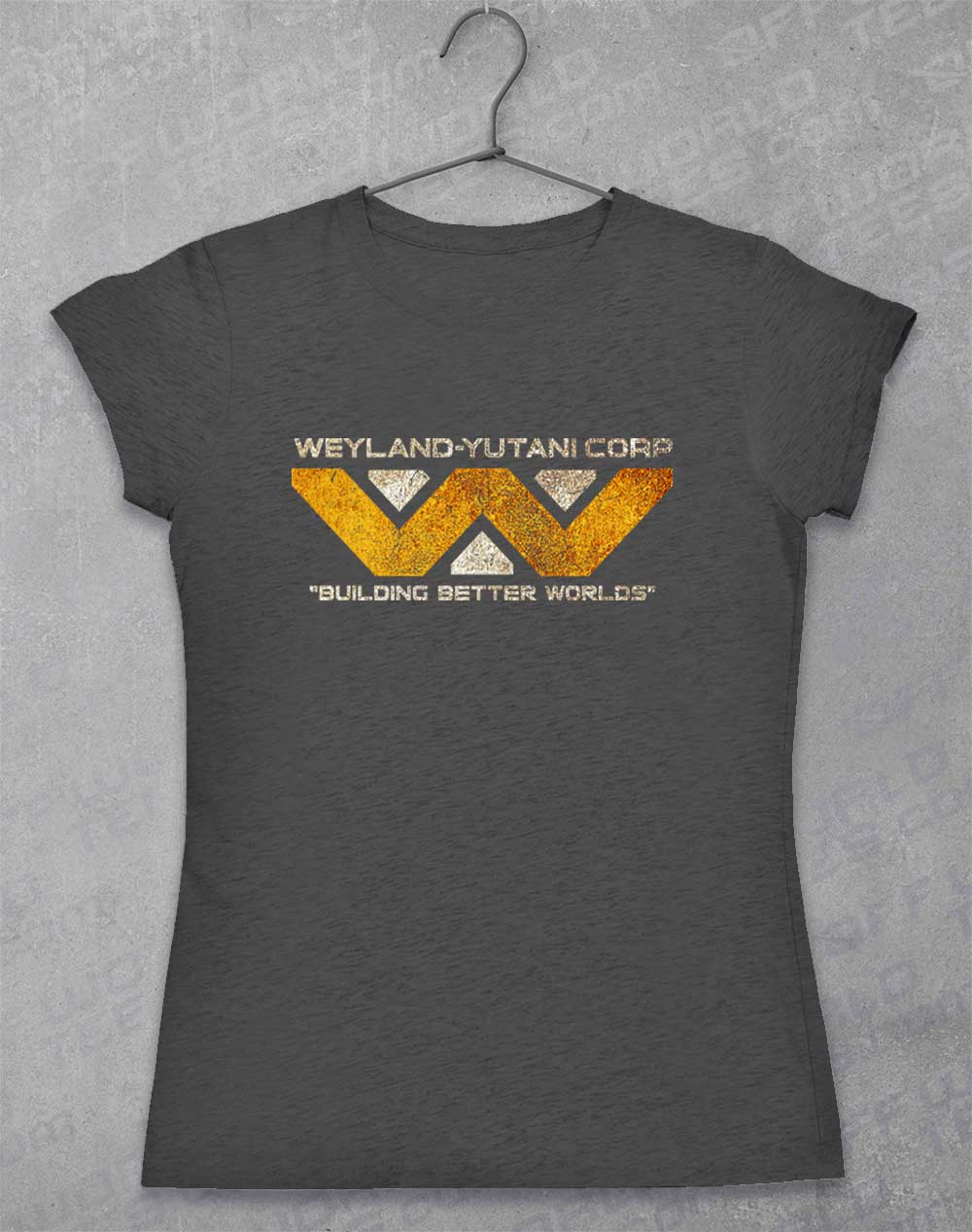 Dark Heather - Weyalnd Yutani Distressed Logo Women's T-Shirt