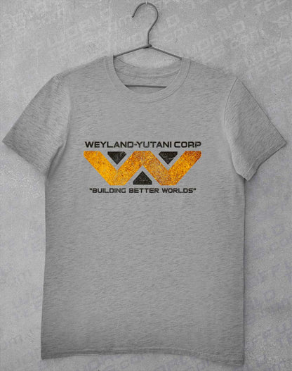 Sport Grey - Weyalnd Yutani Distressed Logo T-Shirt