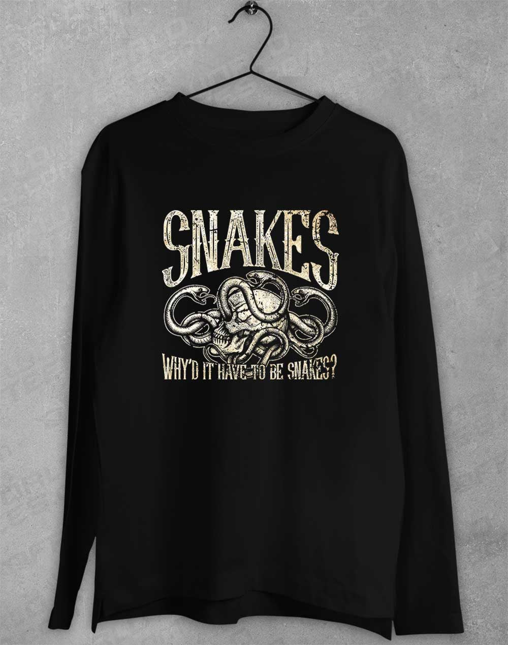 Black - Why'd it Have to be Snakes Long Sleeve T-Shirt