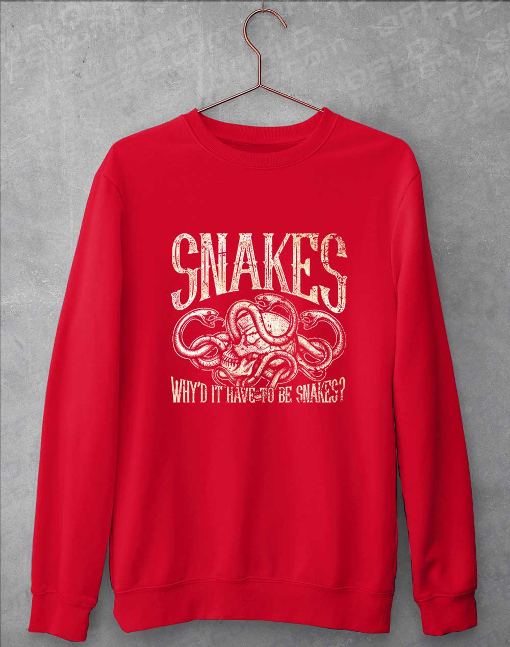 Fire Red - Why'd it Have to be Snakes Sweatshirt