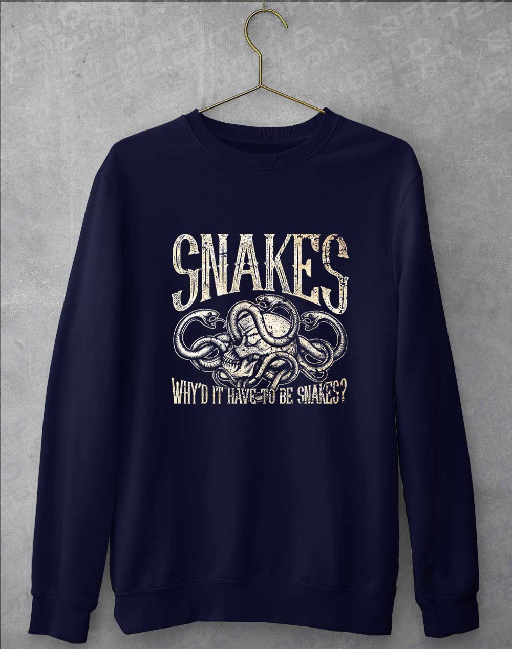 Oxford Navy - Why'd it Have to be Snakes Sweatshirt