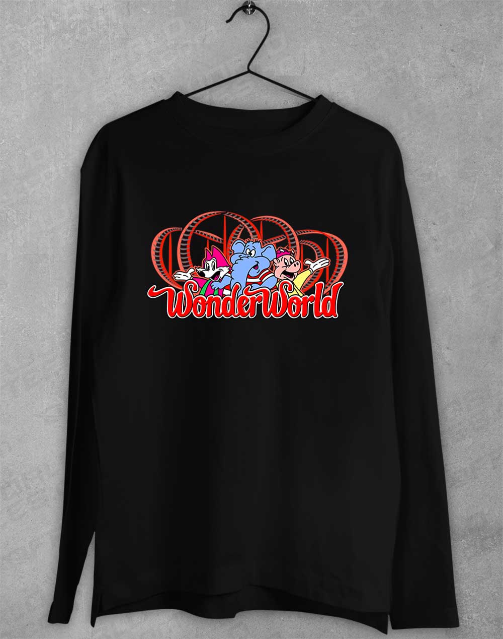 Black - WonderWorld Long Sleeve T-Shirt