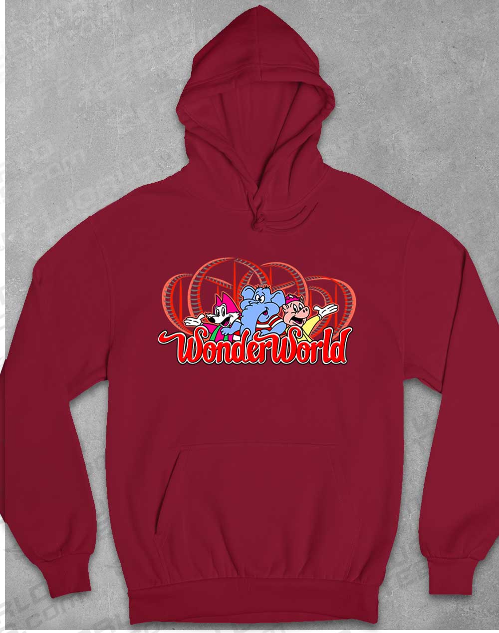 Burgundy - WonderWorld Hoodie