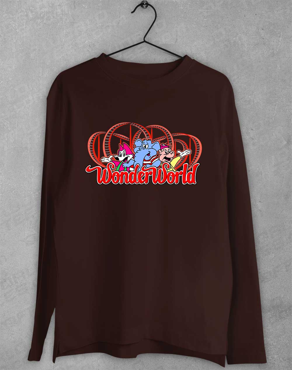Dark Chocolate - WonderWorld Long Sleeve T-Shirt