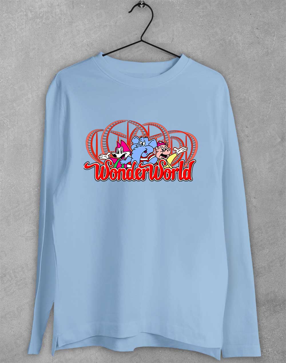 Light Blue - WonderWorld Long Sleeve T-Shirt