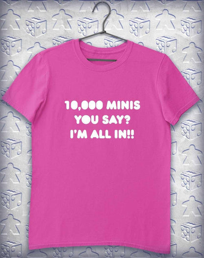 10,000 Minis Alphagamer T-Shirt S / Azalea  - Off World Tees