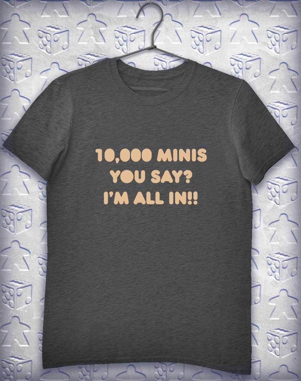 10,000 Minis Alphagamer T-Shirt S / Charcoal  - Off World Tees