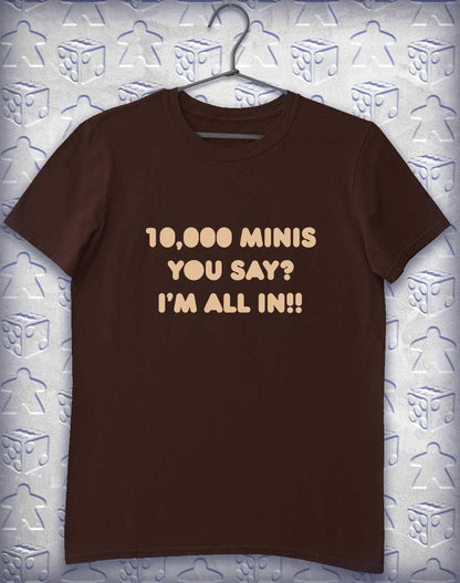 10,000 Minis Alphagamer T-Shirt S / Dark Chocolate  - Off World Tees