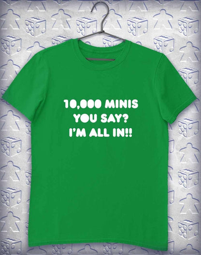 10,000 Minis Alphagamer T-Shirt S / Irish Green  - Off World Tees