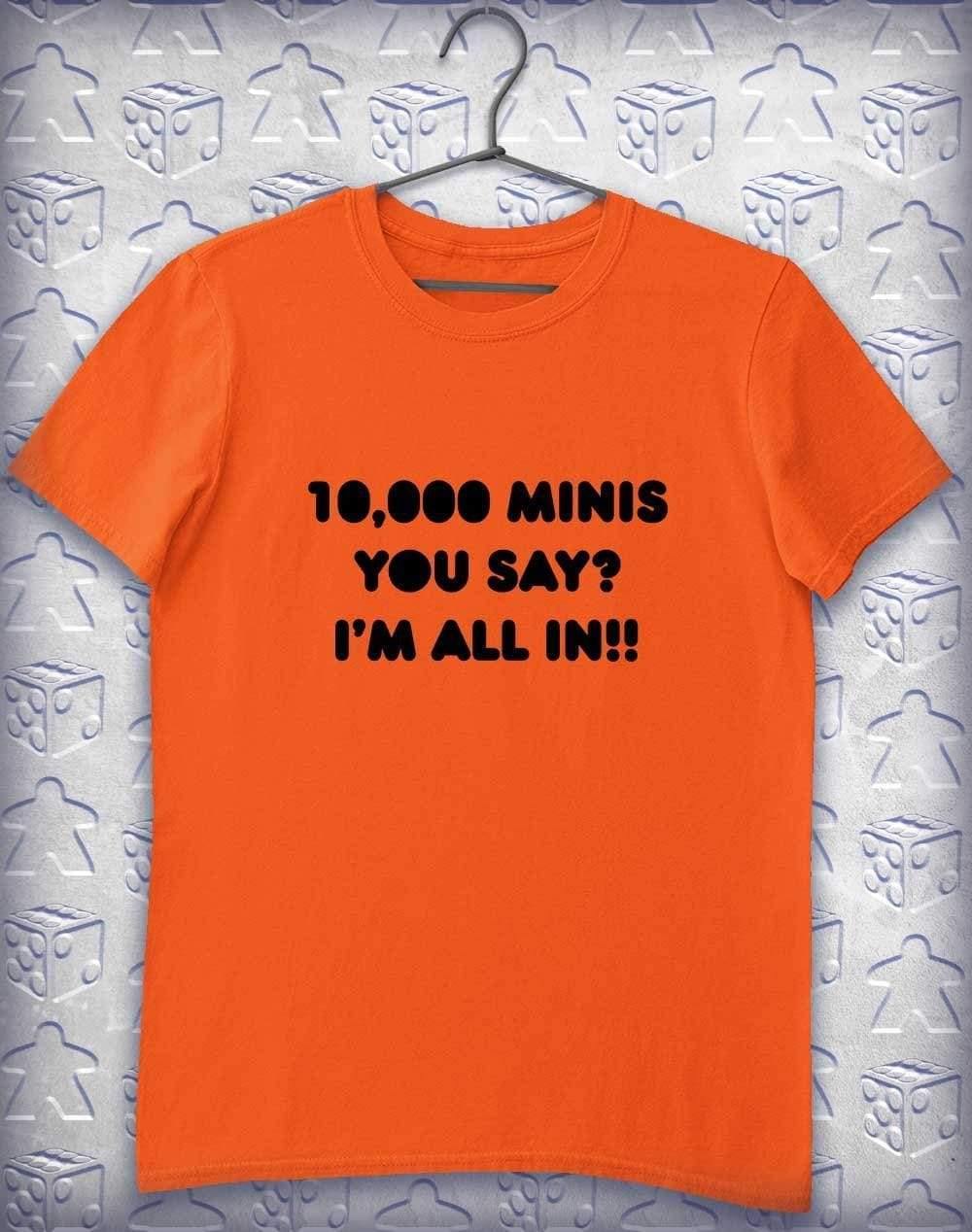 10,000 Minis Alphagamer T-Shirt S / Orange  - Off World Tees