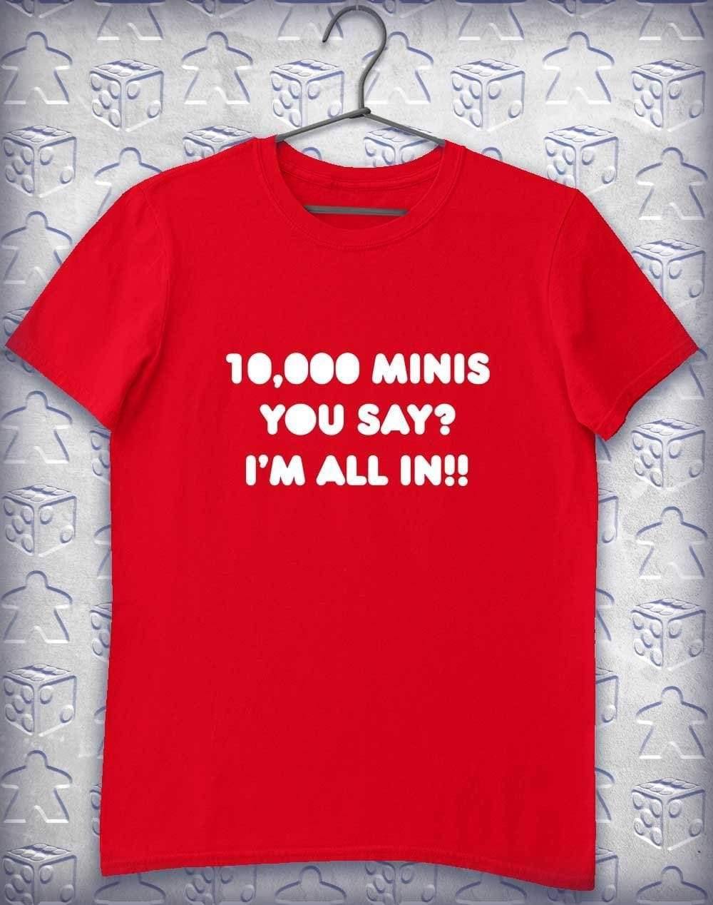 10,000 Minis Alphagamer T-Shirt S / Red  - Off World Tees