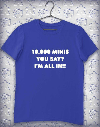 10,000 Minis Alphagamer T-Shirt S / Royal  - Off World Tees