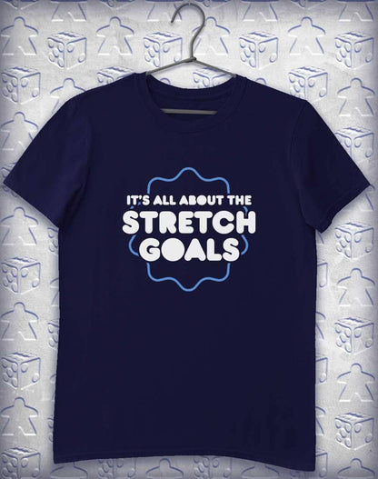 All About the Stretch Goals Alphagamer T-Shirt L / Navy  - Off World Tees