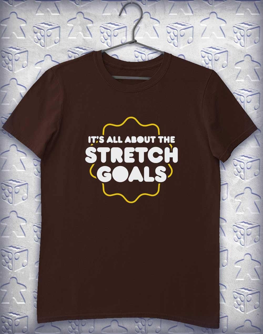 All About the Stretch Goals Alphagamer T-Shirt S / Dark Chocolate  - Off World Tees