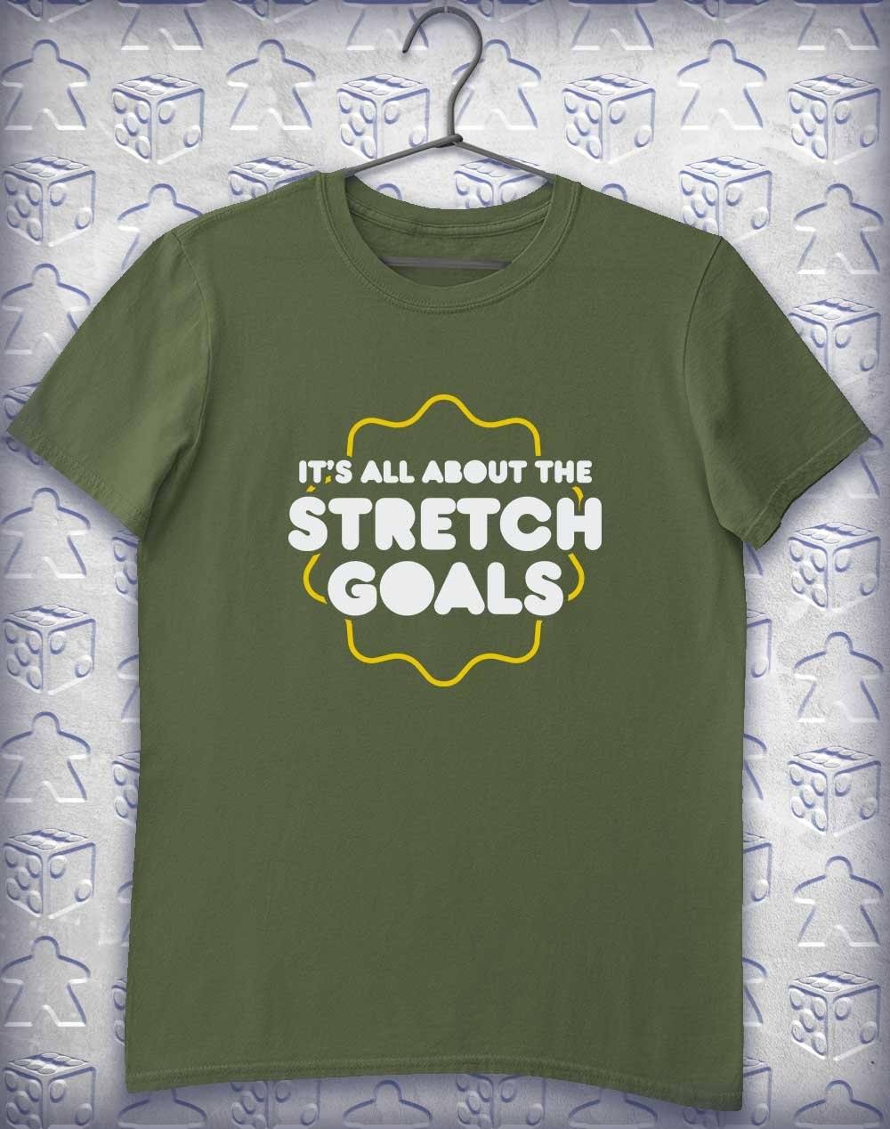 All About the Stretch Goals Alphagamer T-Shirt S / Military Green  - Off World Tees