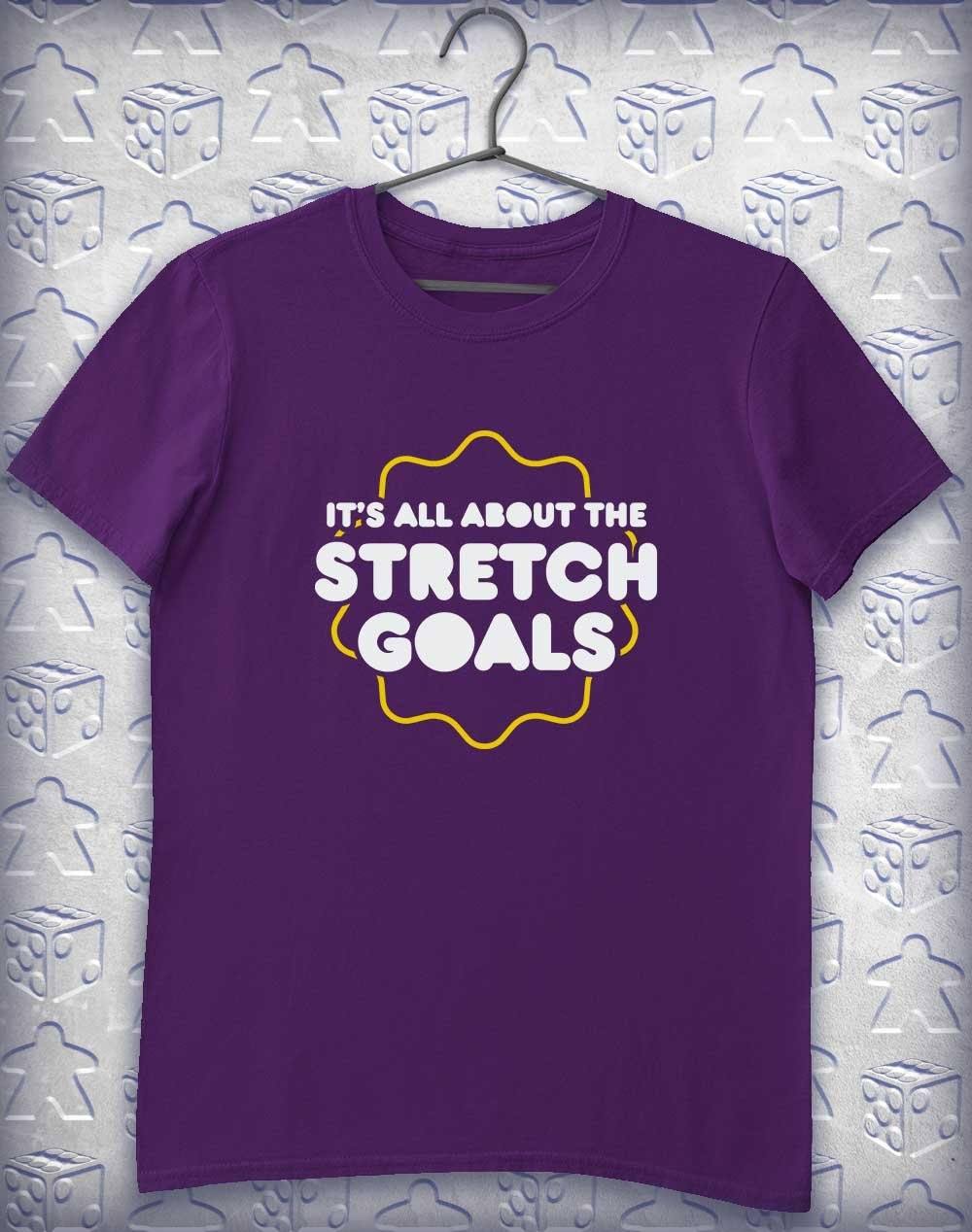 All About the Stretch Goals Alphagamer T-Shirt S / Purple  - Off World Tees