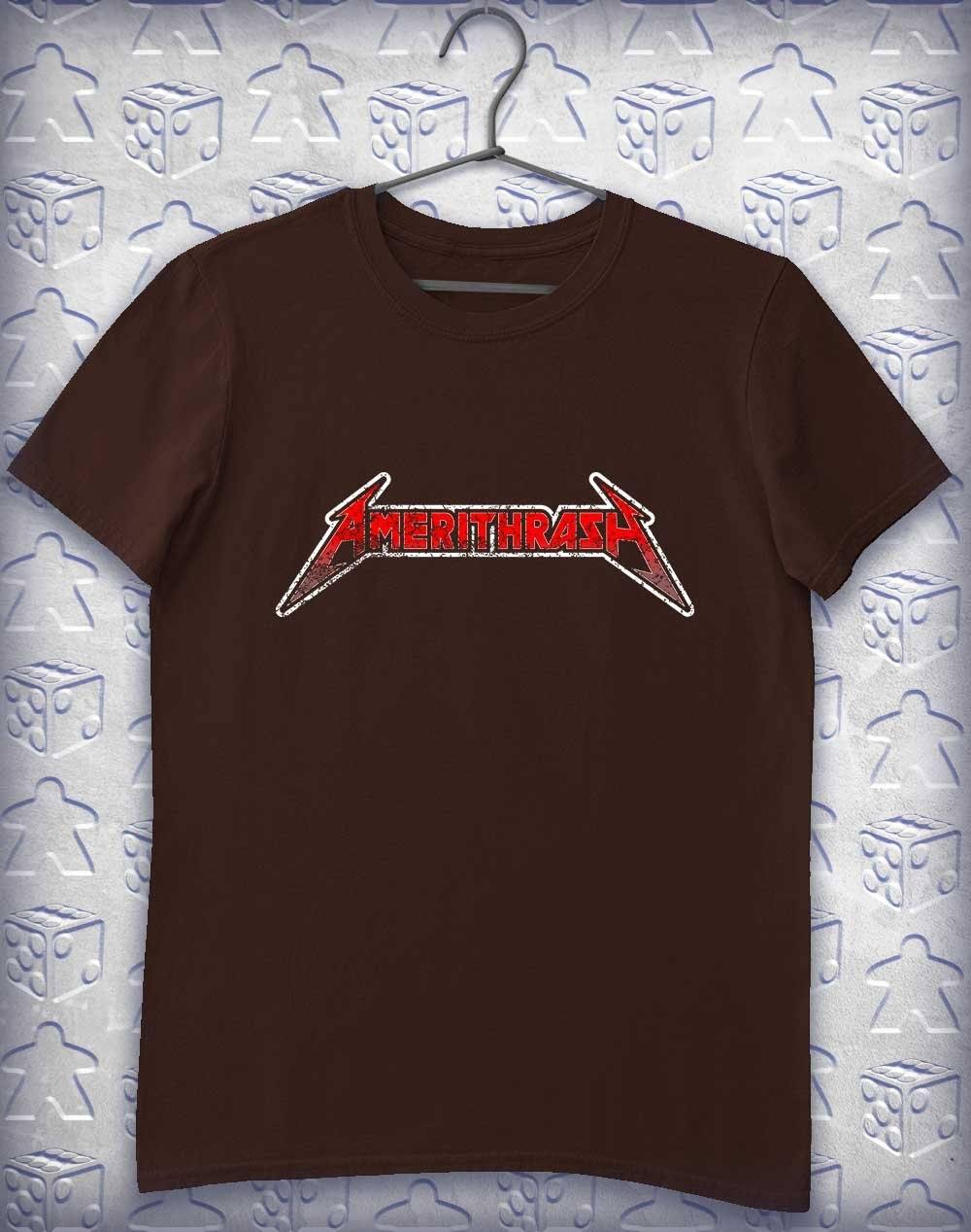Amerithrash Alphagamer T-Shirt S / Dark Chocolate  - Off World Tees
