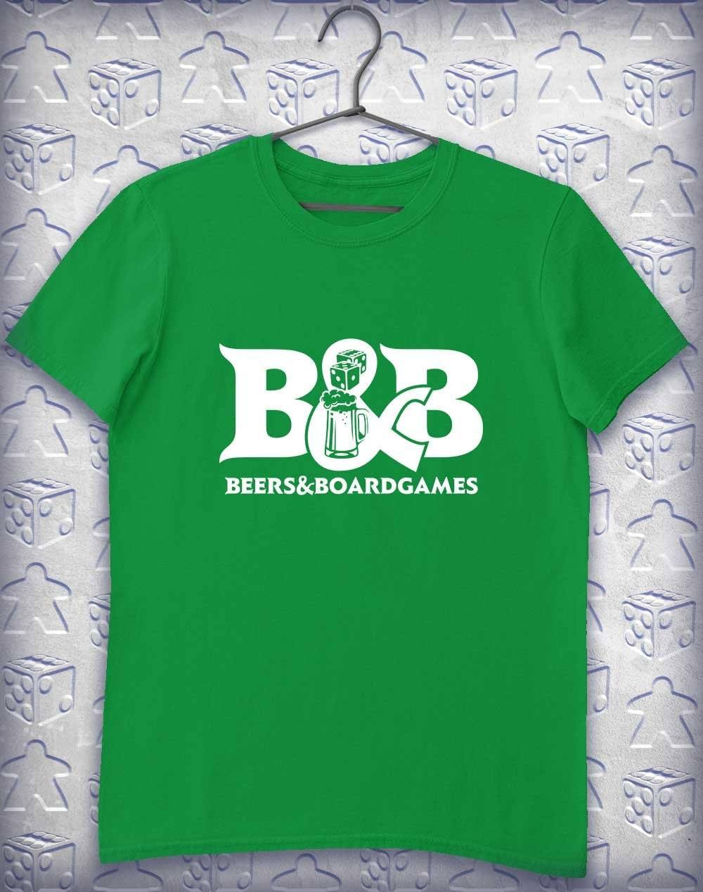 B&B Beers and Boardgames T-Shirt S / Irish Green  - Off World Tees