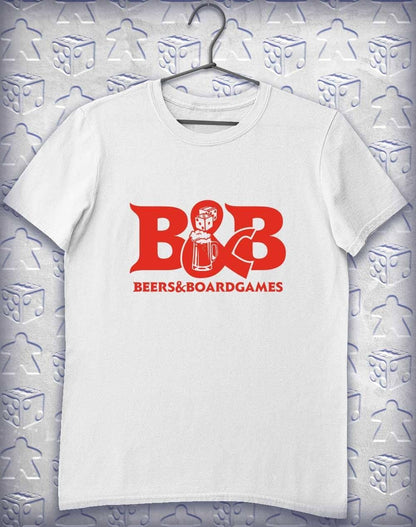 B&B Beers and Boardgames T-Shirt S / White  - Off World Tees