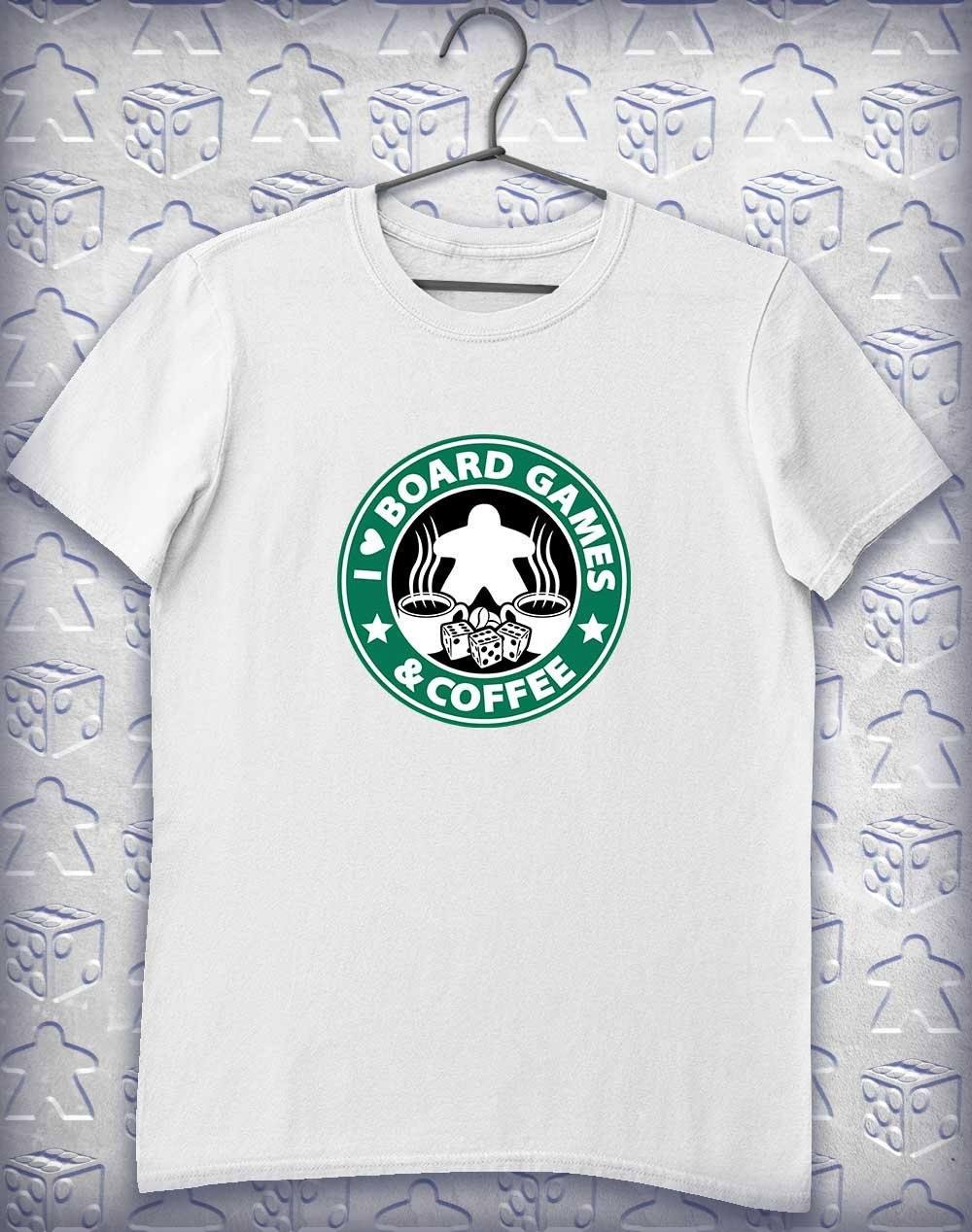 Board Games & Coffee Alphagamer T Shirt L / White  - Off World Tees