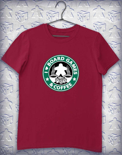Board Games & Coffee Alphagamer T Shirt S / Cardinal Red  - Off World Tees