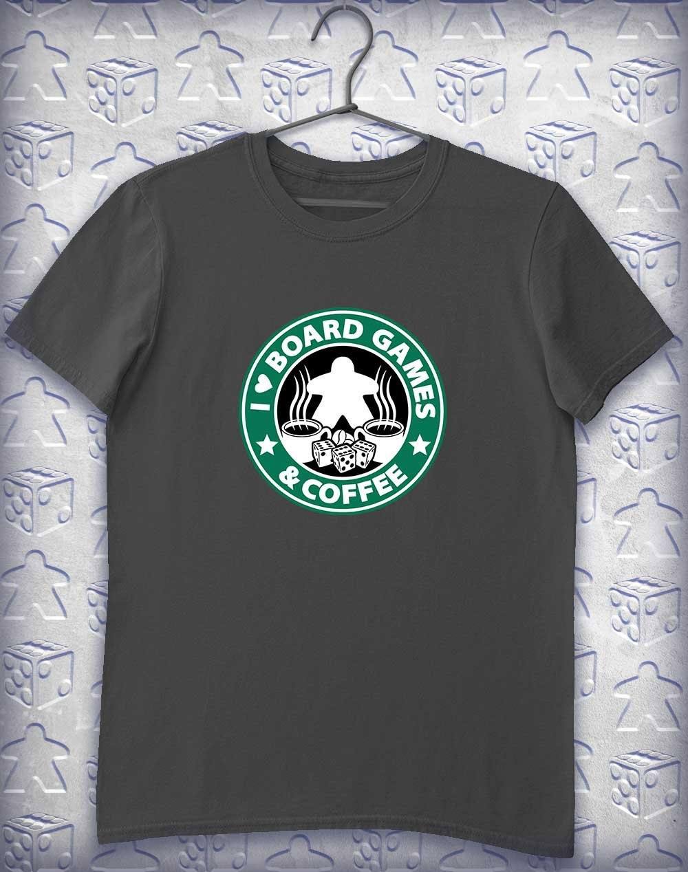 Board Games & Coffee Alphagamer T Shirt S / Charcoal  - Off World Tees