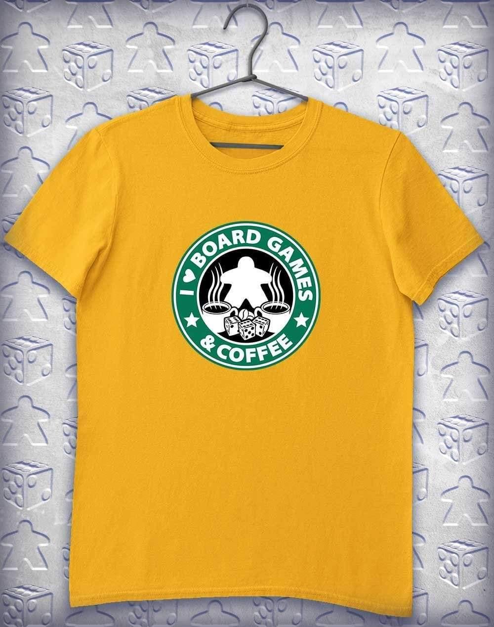 Board Games & Coffee Alphagamer T Shirt S / Gold  - Off World Tees