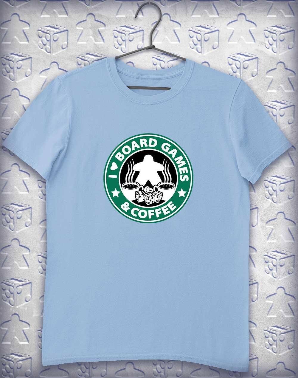 Board Games & Coffee Alphagamer T Shirt S / Light Blue  - Off World Tees