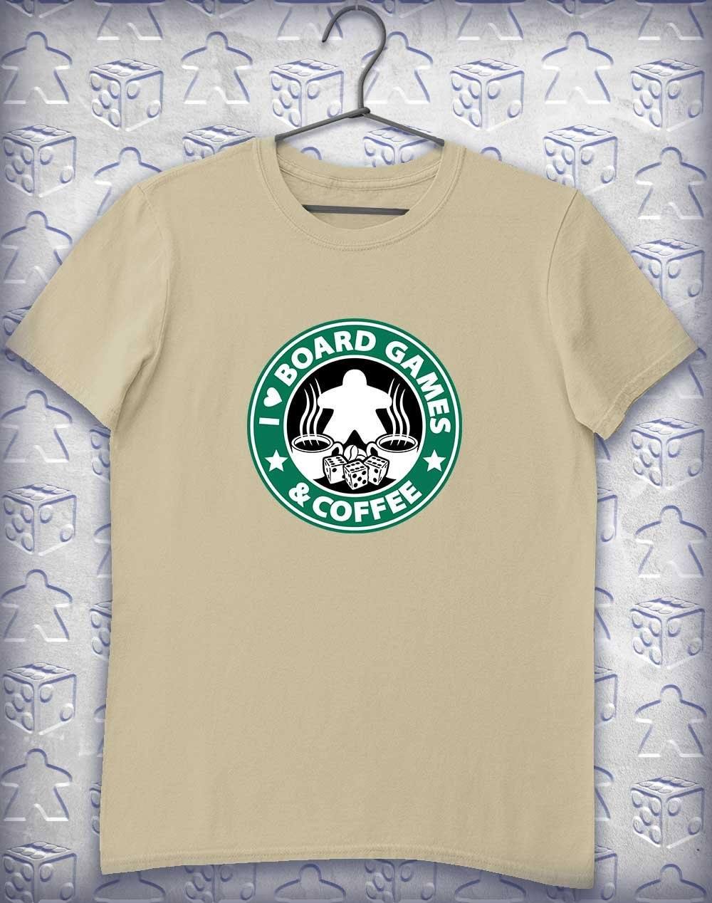 Board Games & Coffee Alphagamer T Shirt S / Sand  - Off World Tees