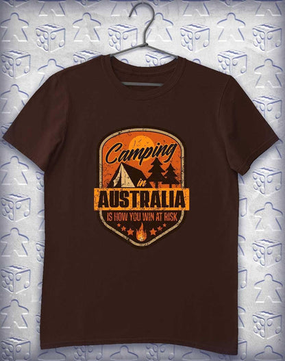Camping in Australia Alphagamer T-Shirt L / Dark Chocolate  - Off World Tees