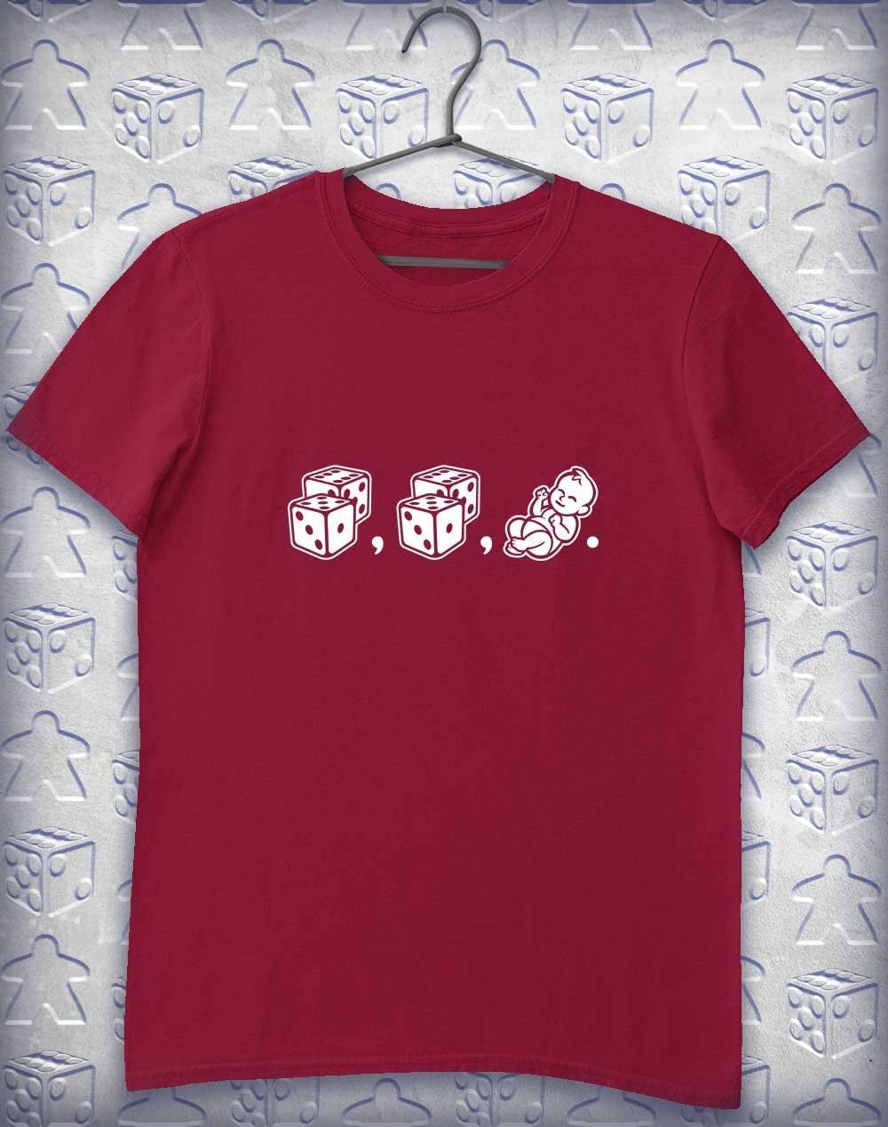 Dice Dice Baby (Plural) Alphagamer T-Shirt S / Cardinal Red  - Off World Tees