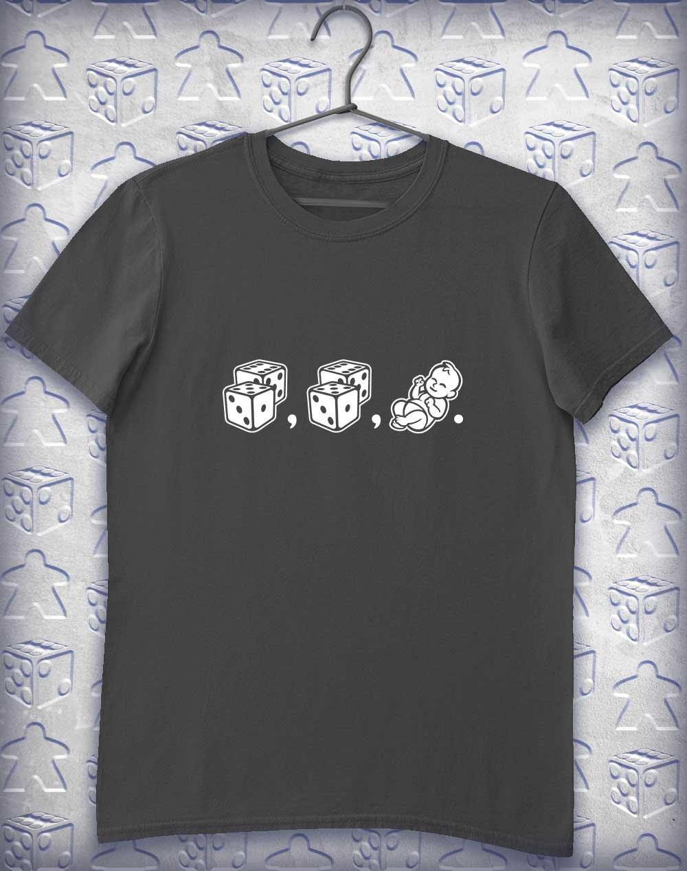 Dice Dice Baby (Plural) Alphagamer T-Shirt S / Charcoal  - Off World Tees