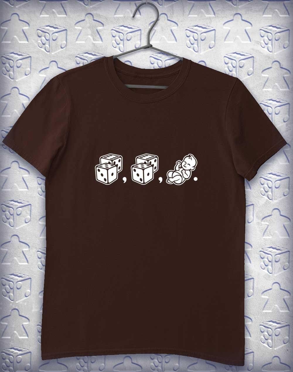 Dice Dice Baby (Plural) Alphagamer T-Shirt S / Dark Chocolate  - Off World Tees