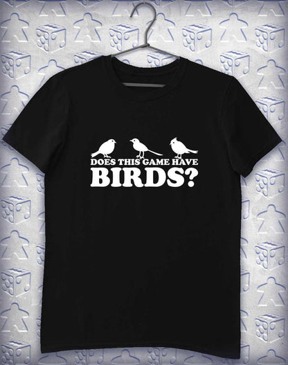 Does This Game Have Birds? Alphagamer T-Shirt S / Black  - Off World Tees