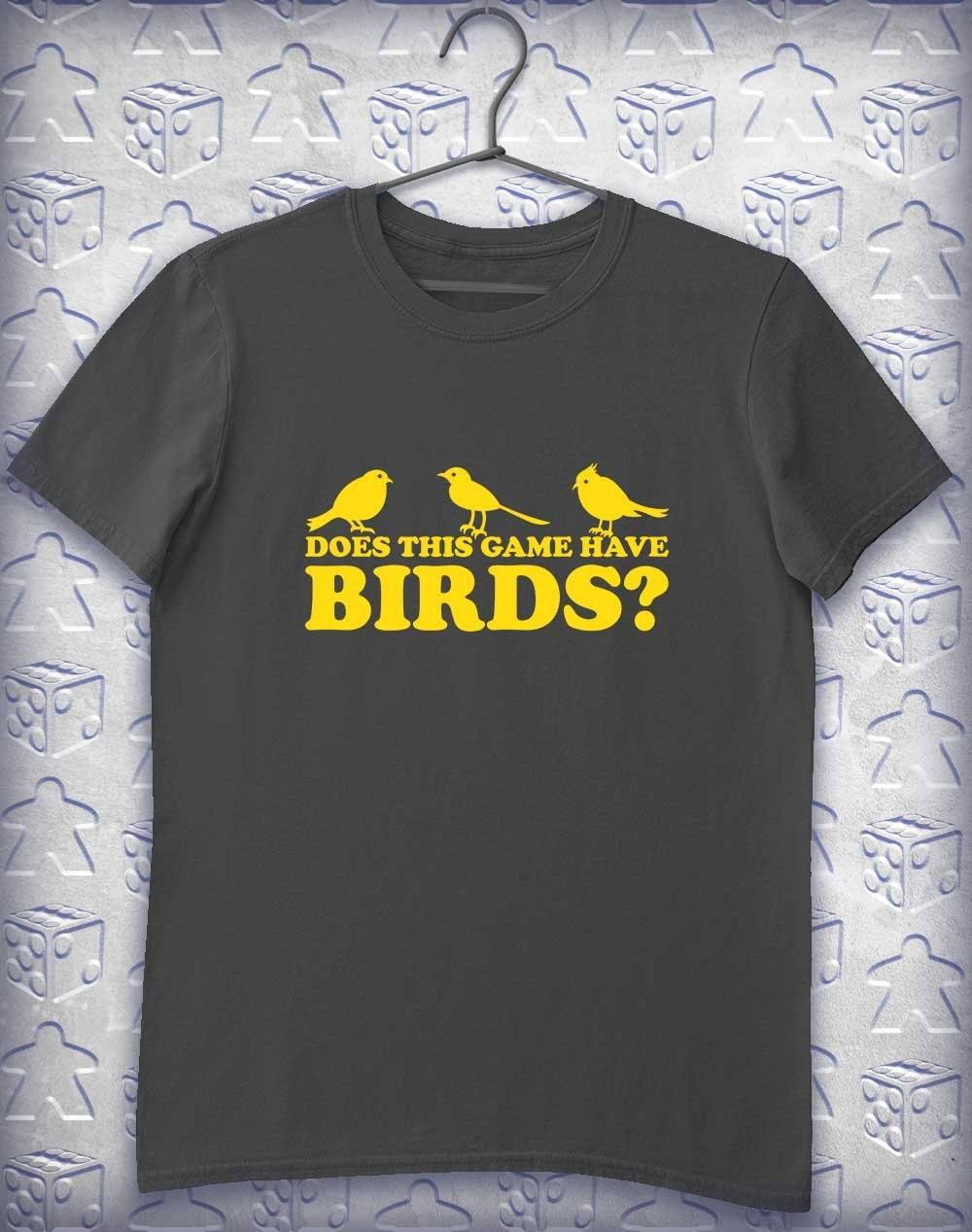 Does This Game Have Birds? Alphagamer T-Shirt S / Charcoal  - Off World Tees