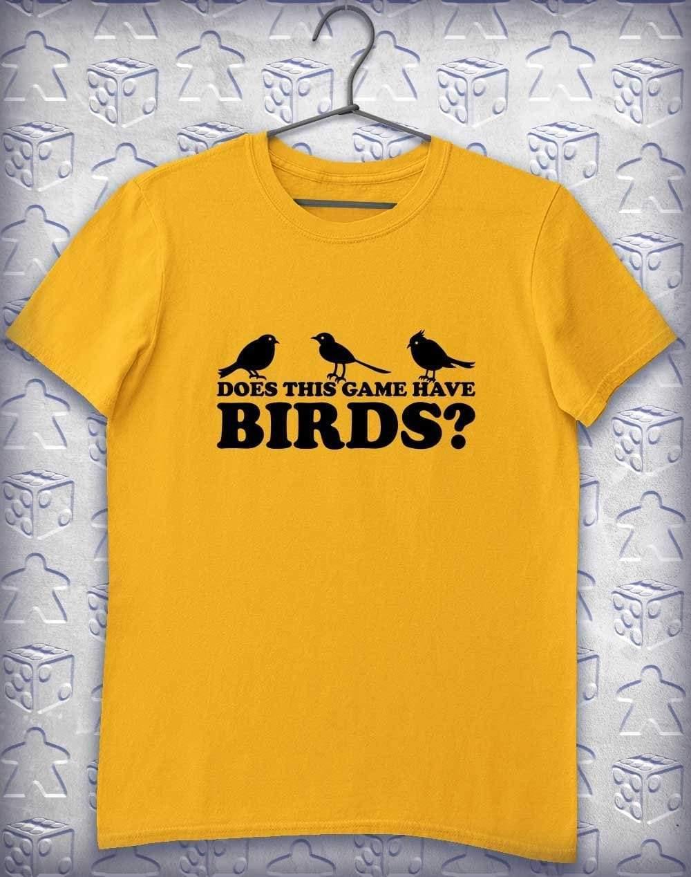 Does This Game Have Birds? Alphagamer T-Shirt S / Gold  - Off World Tees