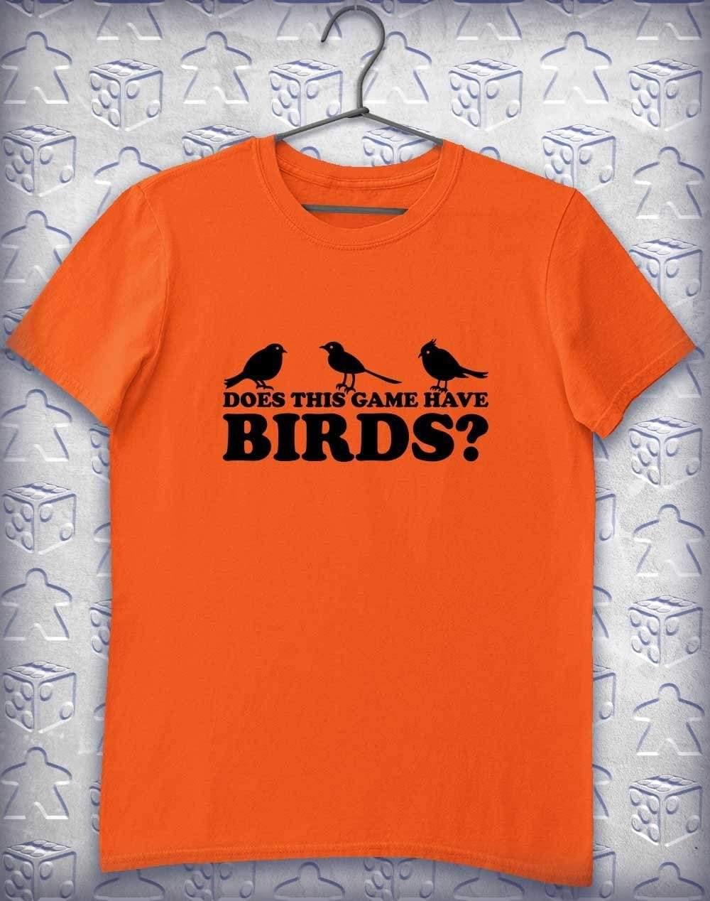Does This Game Have Birds? Alphagamer T-Shirt S / Orange  - Off World Tees