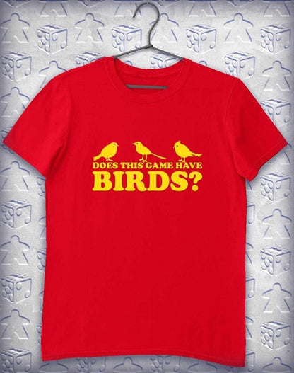 Does This Game Have Birds? Alphagamer T-Shirt S / Red  - Off World Tees