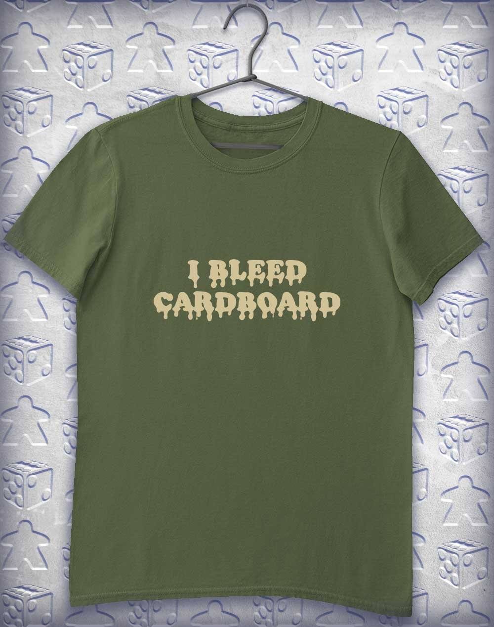 I Bleed Cardboard Alphagamer T-Shirt S / Military Green  - Off World Tees