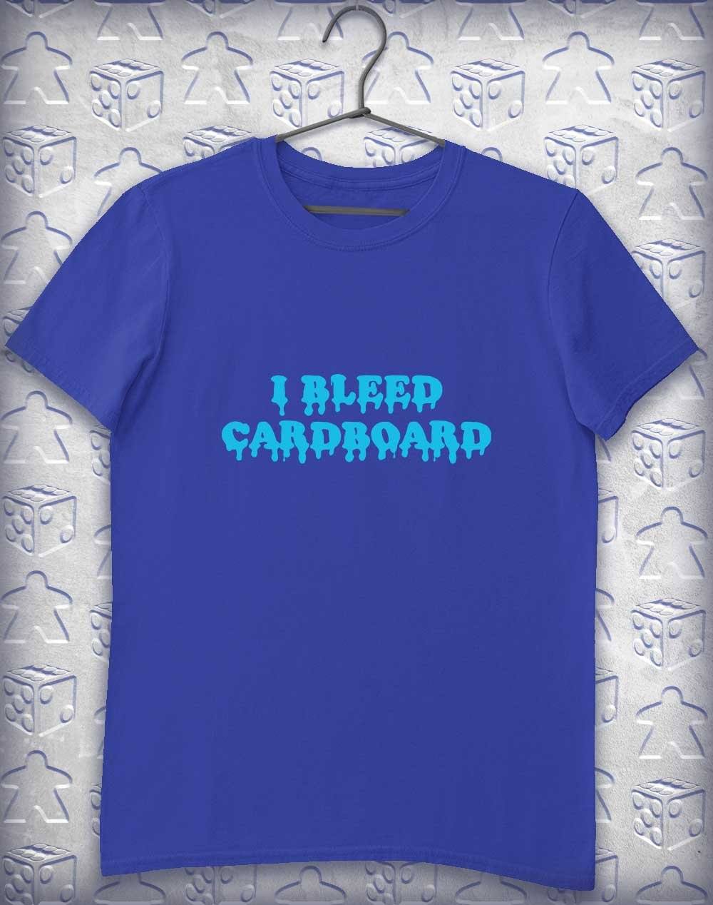 I Bleed Cardboard Alphagamer T-Shirt S / Royal  - Off World Tees