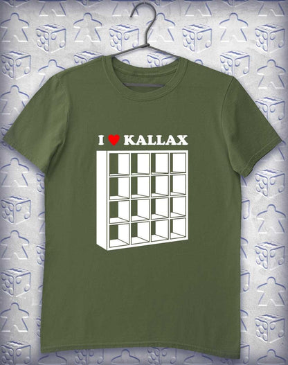 I Heart Kallax Alphagamer T-Shirt S / Military Green  - Off World Tees