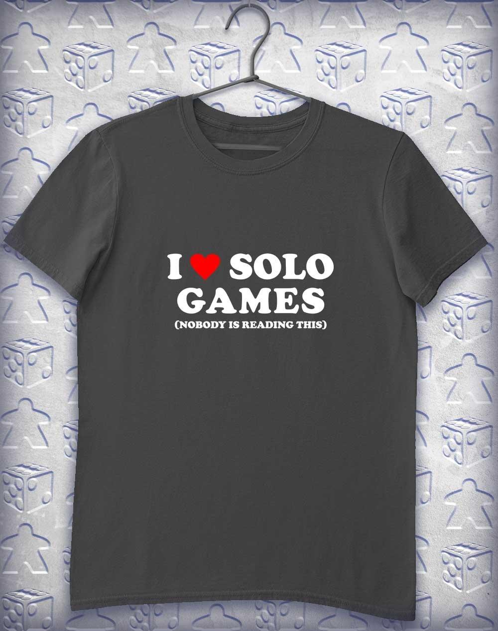 I Heart Solo Games Alphagamer T-Shirt L / Charcoal  - Off World Tees
