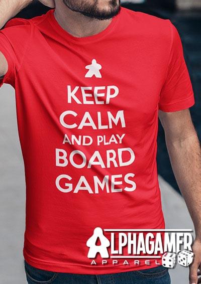 Keep Calm and Play Board Games Alphagamer T-Shirt  - Off World Tees