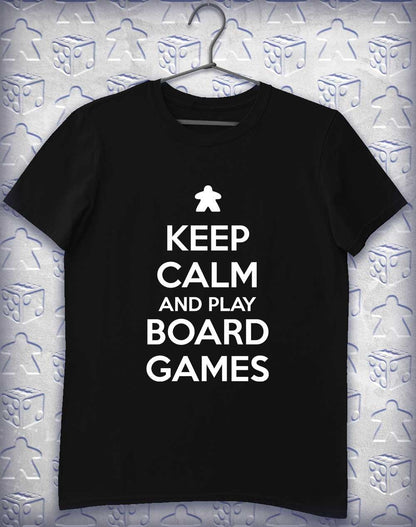 Keep Calm and Play Board Games Alphagamer T-Shirt S / Black  - Off World Tees