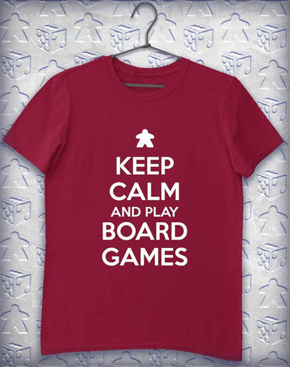 Keep Calm and Play Board Games Alphagamer T-Shirt S / Cardinal Red  - Off World Tees