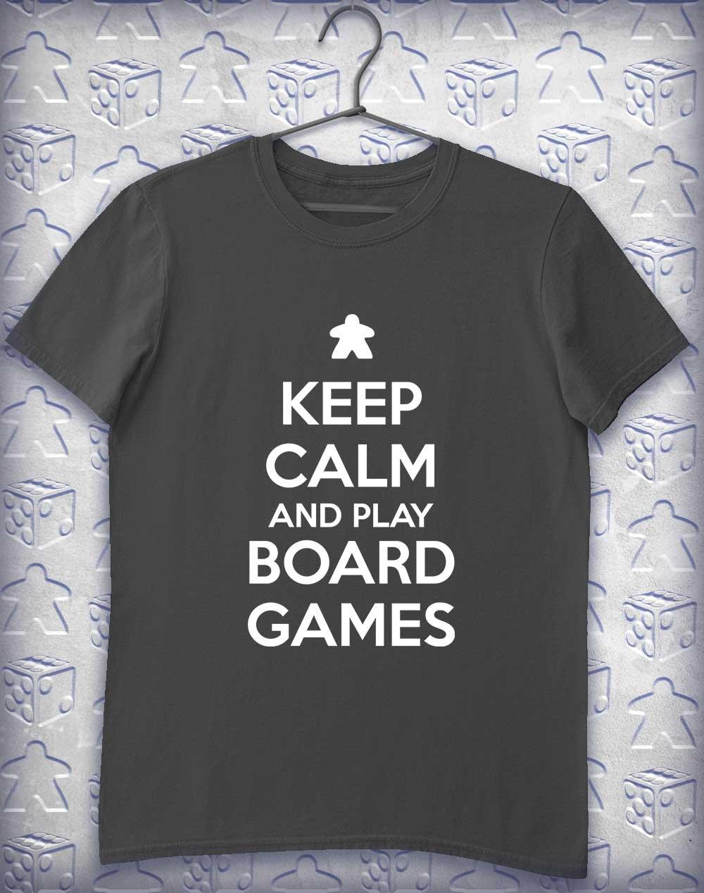 Keep Calm and Play Board Games Alphagamer T-Shirt S / Charcoal  - Off World Tees